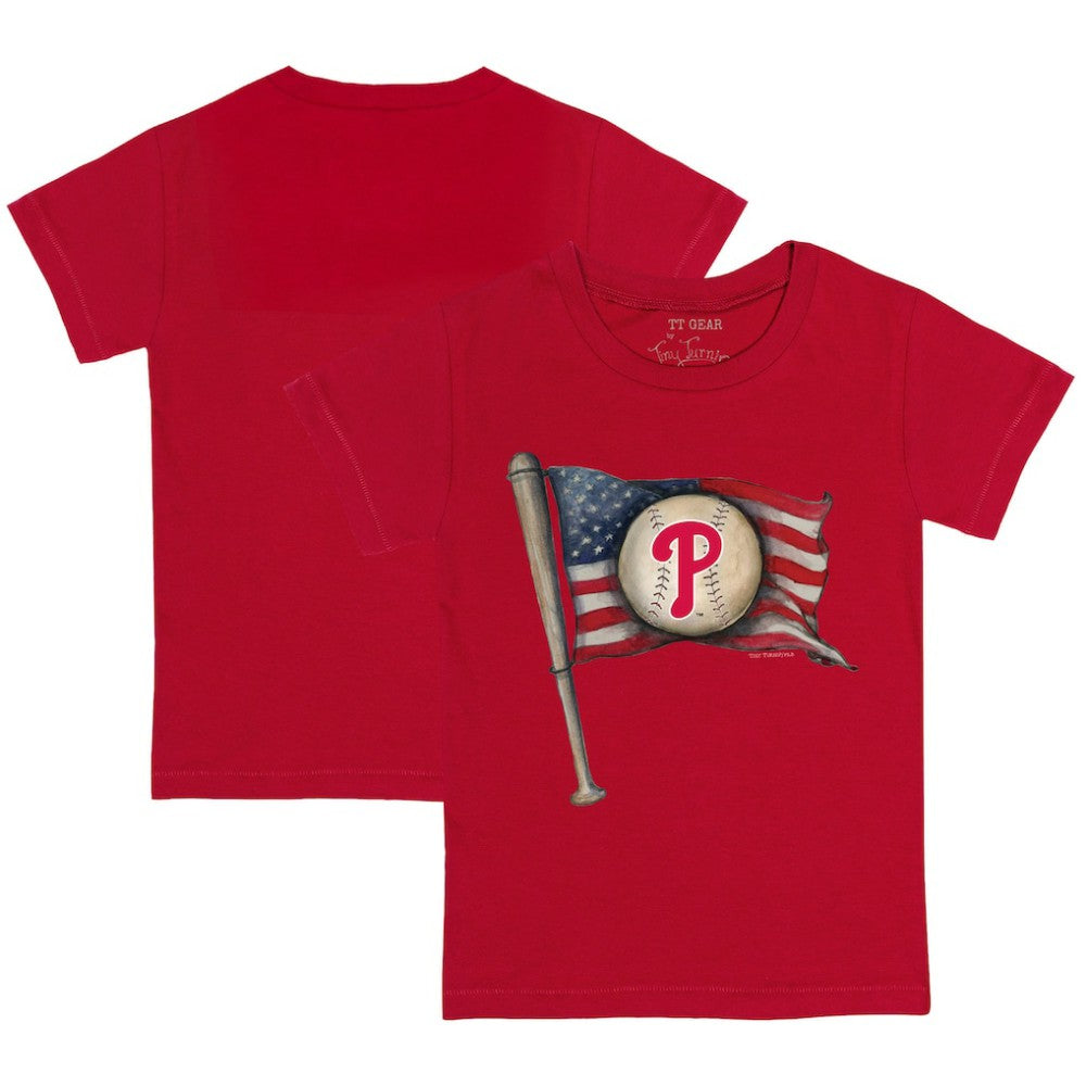 Philadelphia Phillies Tiny Turnip Youth Baseball Flag T-Shirt - MLB T-shirts