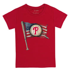 Philadelphia Phillies Tiny Turnip Youth Baseball Flag T-Shirt - MLB T-shirts