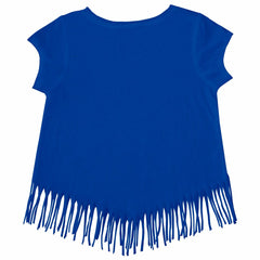 Los Angeles Dodgers Tiny Turnip Girls Youth Baseball Love Fringe T-Shirt - MLB T-shirts
