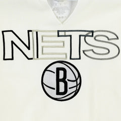 White Brooklyn Nets Concepts Sport Women's Sunray Notch Neck Long Sleeve Top | NBA