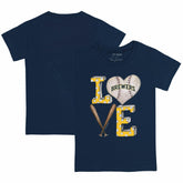 Milwaukee Brewers Tiny Turnip Youth Baseball Love T-Shirt - MLB T-shirts