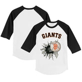 San Francisco Giants Tiny Turnip Youth Baseball Tear 3/4-Sleeve Raglan T-Shirt - MLB T-shirts