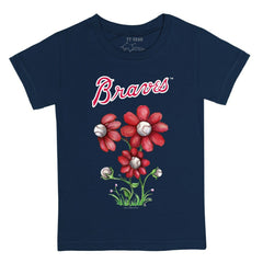Atlanta Braves Tiny Turnip Youth Blooming Baseballs T-Shirt - MLB T-shirts