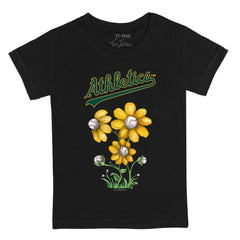 Athletics Tiny Turnip Youth Blooming Baseballs T-Shirt - MLB T-shirts
