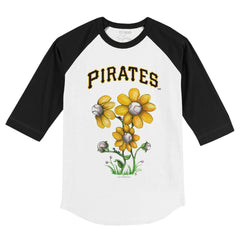 Pittsburgh Pirates Tiny Turnip Youth Blooming Baseballs 3/4-Sleeve Raglan T-Shirt - MLB T-shirts