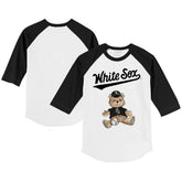 Chicago White Sox Tiny Turnip Youth Teddy Boy 3/4-Sleeve Raglan T-Shirt - MLB T-shirts