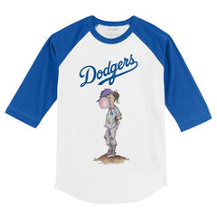 Los Angeles Dodgers Tiny Turnip Youth Bubbles 3/4-Sleeve Raglan T-Shirt - MLB T-shirts