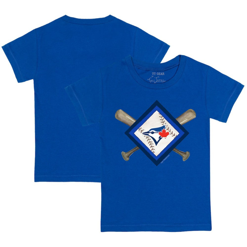 Toronto Blue Jays Tiny Turnip Youth Diamond Cross Bats T-Shirt - MLB T-shirts