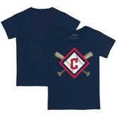 Cleveland Guardians Tiny Turnip Youth Diamond Cross Bats T-Shirt - MLB T-shirts