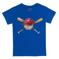 Toronto Blue Jays Tiny Turnip Youth Hat Crossbats T-Shirt - MLB Hats