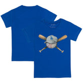 Los Angeles Dodgers Tiny Turnip Youth Hat Crossbats T-Shirt - MLB Hats