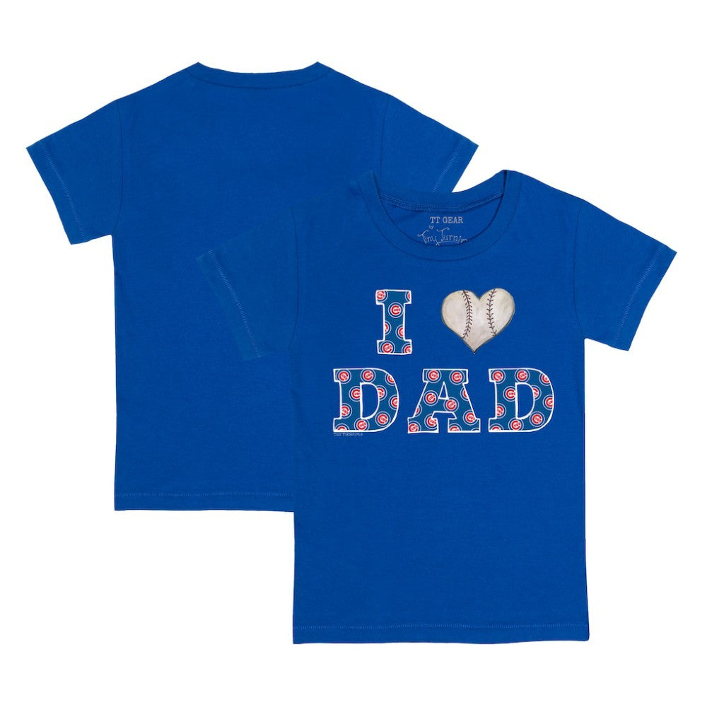 Chicago Cubs Tiny Turnip Youth I Love Dad T-Shirt - MLB T-shirts