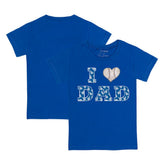 Los Angeles Dodgers Tiny Turnip Youth I Love Dad T-Shirt - MLB T-shirts