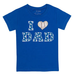 Los Angeles Dodgers Tiny Turnip Youth I Love Dad T-Shirt - MLB T-shirts