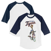 Detroit Tigers Tiny Turnip Youth Jada 3/4-Sleeve Raglan T-Shirt - MLB T-shirts