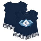 Tampa Bay Rays Tiny Turnip Girls Youth Prism Arrows Fringe T-Shirt - MLB T-shirts