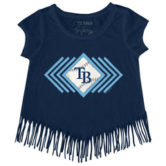 Tampa Bay Rays Tiny Turnip Girls Youth Prism Arrows Fringe T-Shirt - MLB T-shirts