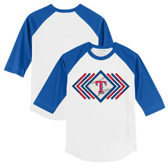 Texas Rangers Tiny Turnip Youth Prism Arrows 3/4-Sleeve Raglan T-Shirt - MLB T-shirts