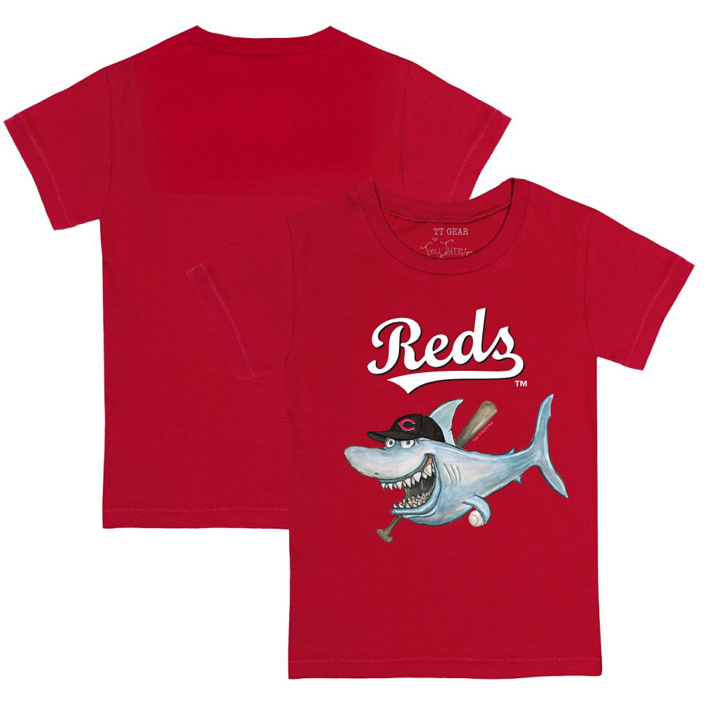 Cincinnati Reds Tiny Turnip Youth Shark T-Shirt - MLB T-shirts