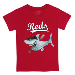 Cincinnati Reds Tiny Turnip Youth Shark T-Shirt - MLB T-shirts