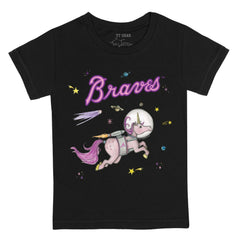Atlanta Braves Tiny Turnip Youth Space Unicorn T-Shirt - MLB T-shirts