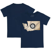 Seattle Mariners Tiny Turnip Youth State Outline T-Shirt - MLB T-shirts