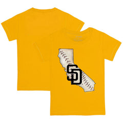 San Diego Padres Tiny Turnip Youth State Outline T-Shirt - MLB T-shirts