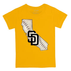 San Diego Padres Tiny Turnip Youth State Outline T-Shirt - MLB T-shirts