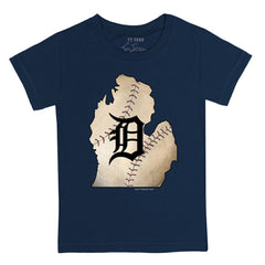 Detroit Tigers Tiny Turnip Youth State Outline T-Shirt - MLB T-shirts