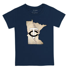 Minnesota Twins Tiny Turnip Youth State Outline T-Shirt - MLB T-shirts
