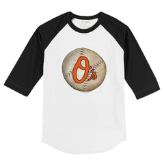 Baltimore Orioles Tiny Turnip Youth Stitched Baseball 3/4-Sleeve Raglan T-Shirt - MLB T-shirts