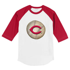 Cincinnati Reds Tiny Turnip Youth Stitched Baseball 3/4-Sleeve Raglan T-Shirt - MLB T-shirts