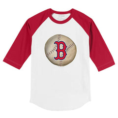Boston Red Sox Tiny Turnip Youth Stitched Baseball 3/4-Sleeve Raglan T-Shirt - MLB T-shirts