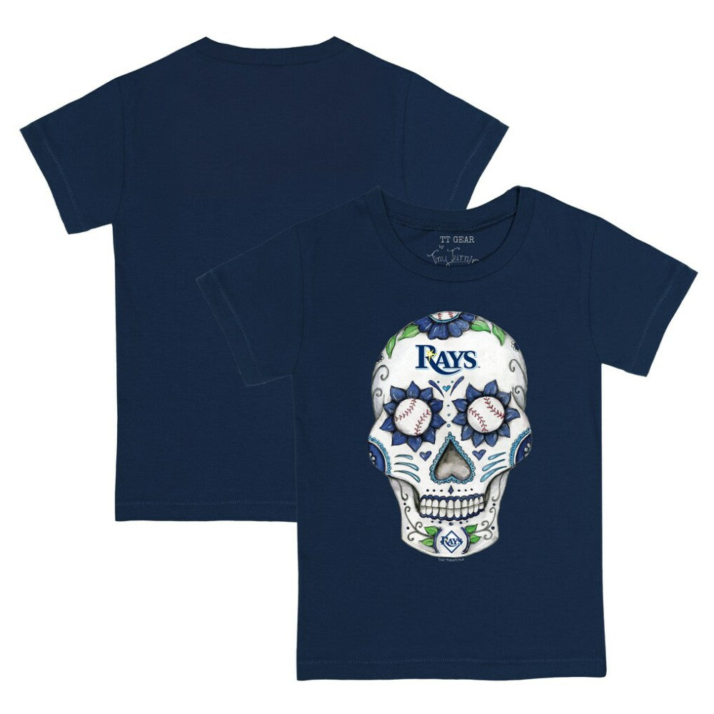 Tampa Bay Rays Tiny Turnip Youth Sugar Skull T-Shirt - MLB T-shirts