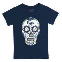 Tampa Bay Rays Tiny Turnip Youth Sugar Skull T-Shirt - MLB T-shirts