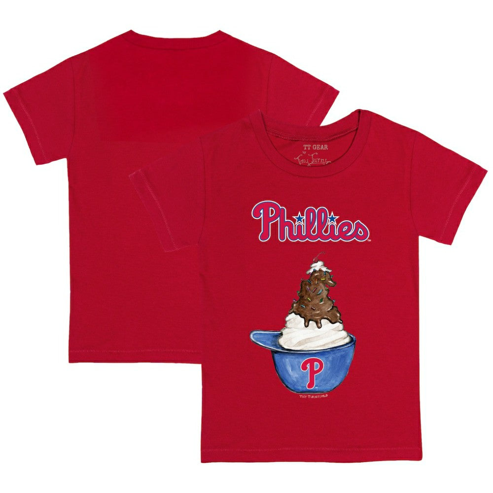 Philadelphia Phillies Tiny Turnip Youth Sundae Helmet T-Shirt - MLB T-shirts