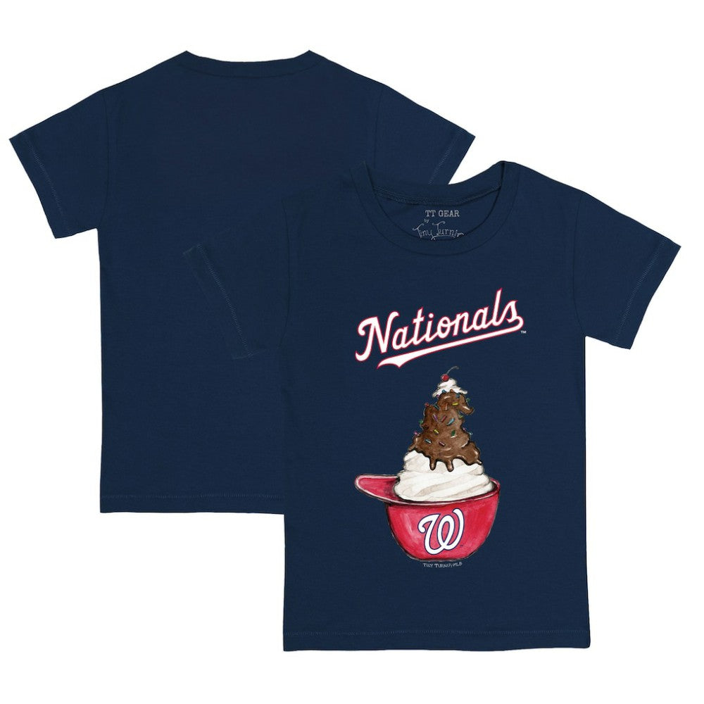 Washington Nationals Tiny Turnip Youth Sundae Helmet T-Shirt - MLB T-shirts