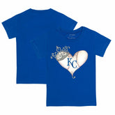 Kansas City Royals Tiny Turnip Youth Tiara Heart T-Shirt - MLB T-shirts