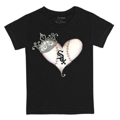 Chicago White Sox Tiny Turnip Youth Tiara Heart T-Shirt - MLB T-shirts