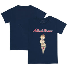 Atlanta Braves Tiny Turnip Youth Triple Scoop T-Shirt - MLB T-shirts
