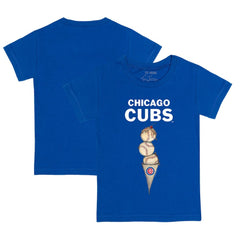 Chicago Cubs Tiny Turnip Youth Triple Scoop T-Shirt - MLB T-shirts