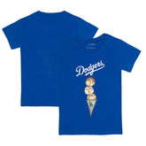 Los Angeles Dodgers Tiny Turnip Youth Triple Scoop T-Shirt - MLB T-shirts