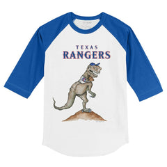 Texas Rangers Tiny Turnip Youth TT Rex 3/4-Sleeve Raglan T-Shirt - MLB T-shirts