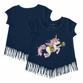 Milwaukee Brewers Tiny Turnip Girls Youth Unicorn Fringe T-Shirt - MLB T-shirts