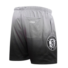Black/Gray Brooklyn Nets Pro Standard Ombre Mesh Shorts | NBA