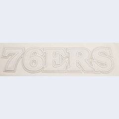Cream Philadelphia 76ers Pro Standard Women's Neutral Boxy Crop T-Shirt | NBA