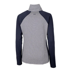 Washington Nationals Cutter & Buck Women's Americana Logo Forge Tonal Stripe Stretch Half-Zip Pullover Top - MLB Pullover