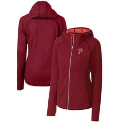 Pittsburgh Pirates Cutter & Buck Women's Americana Logo Mainsail Sweater-Knit Full-Zip Hoodie - MLB Hoodies