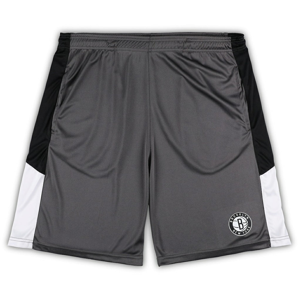 Gray Brooklyn Nets Big & Tall Shorts | NBA