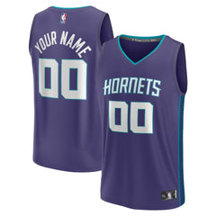 Purple Charlotte Hornets Fast Break Custom Jersey | NBA